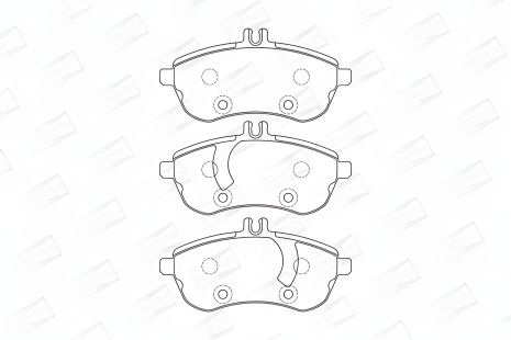 CHAMPION 573257CH Комплект гальмівних колодок MB C-CLASS, E-CLASS, SLK CHAMPION 573257CH Комплект гальмівних колодок MB C-CLASS, E-CLASS, SLK