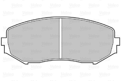 Комплект гальмівних колодок SUZUKI GRAND VITARA, VALEO (301877)