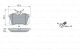 Комплект гальмівних колодок FIAT ULYSSE, LANCIA PHEDRA, CITROËN C8, BOSCH (0986424751)