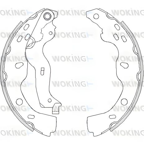 Комплект тормозных колодок для SUZUKI SX4, WOKING (Z422700) Комплект тормозных колодок для SUZUKI SX4, WOKING (Z422700)