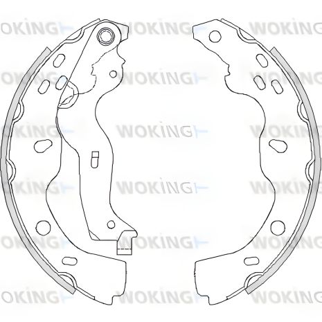 Гальмівні колодки SUZUKI SX4 від WOKING (Z422700)