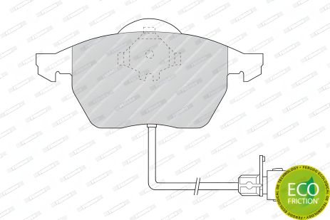 Тормозные колодки компл. для AUDI A6, AUDI A8, AUDI 100, от FERODO (FDB590)
