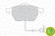 Комплект гальмівних колодок AUDI A6, AUDI A8, AUDI 100, FERODO (FDB590)