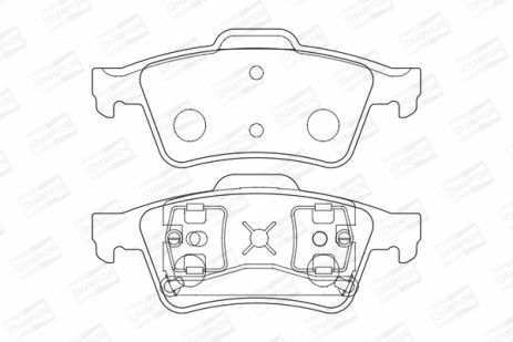 Комплект тормозных колодок CHEVROLET VECTRA, JAGUAR XJ, OPEL ASTRA, CHAMPION (573018CH)