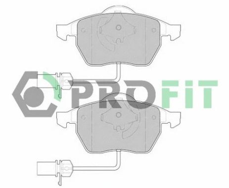 Комплект тормозных колодок VW PASSAT, AUDI A4, AUDI A6, PROFIT (50001323)