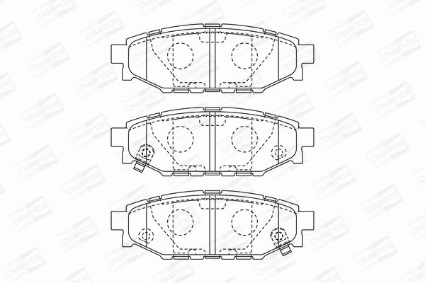 Комплект гальмівних колодок SUBARU LEGACY, SUBARU WRX, SUBARU IMPREZA, CHAMPION (573380CH) Комплект гальмівних колодок SUBARU LEGACY, SUBARU WRX, SUBARU IMPREZA, CHAMPION (573380CH)