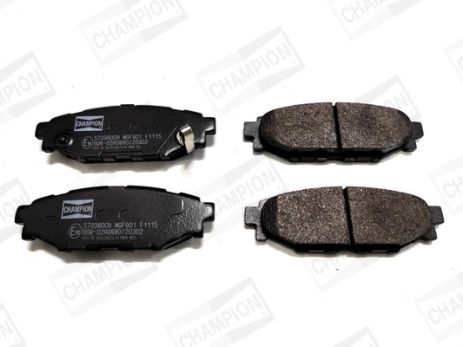 Комплект гальмівних колодок для SUBARU LEGACY, WRX, IMPREZA, CHAMPION (573380CH) Комплект гальмівних колодок для SUBARU LEGACY, WRX, IMPREZA, CHAMPION (573380CH)