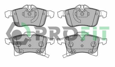 Комплект тормозных колодок OPEL ASTRA, OPEL MERIVA, OPEL CORSA, PROFIT (50001640)