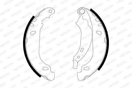 FERODO комплект гальмівних колодок DACIA SANDERO, RENAULT THALIA, RENAULT CLIO (FSB584)