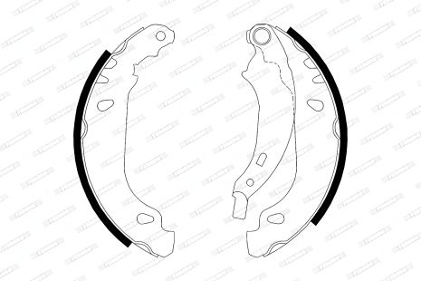 FERODO комплект гальмівних колодок DACIA SANDERO, RENAULT THALIA, RENAULT CLIO (FSB584)