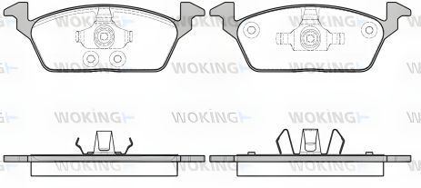 Гальмівні колодки для FIAT LINEA, WOKING (P1603300) Гальмівні колодки для FIAT LINEA, WOKING (P1603300)