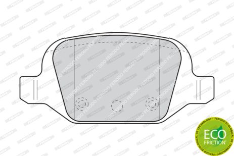 Комплект тормозных колодок LADA VESTA, FIAT 500, LANCIA YPSILON, FERODO (FDB1324)