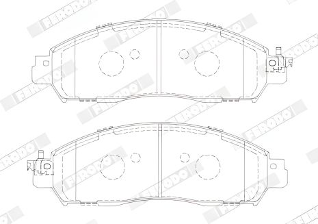 Комплект тормозных колодок для NISSAN LEAF, NISSAN NV200, FERODO (FVR5284)