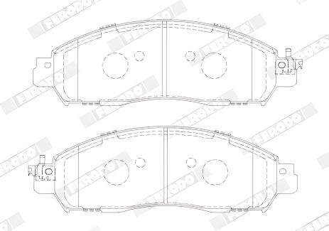 Комплект гальмівних колодок для NISSAN LEAF, NISSAN NV200, FERODO (FVR5284)
