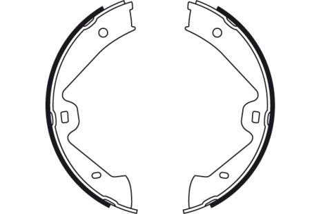Комплект колодок стояночного тормоза PORSCHE CAYENNE, VW TOUAREG, TRW (GS8776)