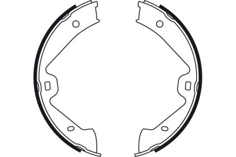 Комплект колодок гальма стоянки PORSCHE CAYENNE, VW TOUAREG, TRW (GS8776)
