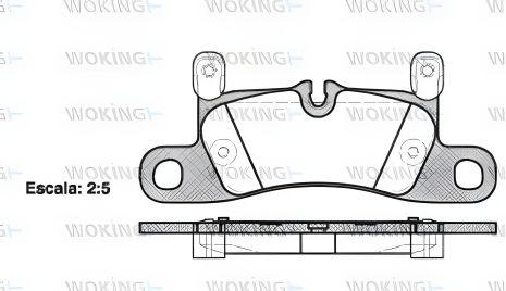 Набір гальмівних колодок PORSCHE CAYENNE, WOKING (P1279320)