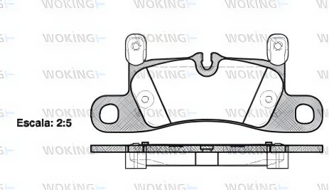 Набір гальмівних колодок PORSCHE CAYENNE, WOKING (P1279320)