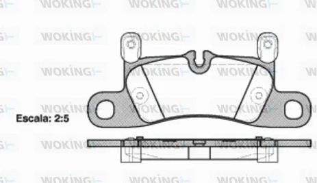 Комплект тормозных колодок PORSCHE CAYENNE, WOKING (P1279320)