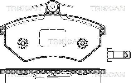 Комплект тормозных колодок VW PASSAT, SEAT CORDOBA, SEAT AROSA, TRISCAN (811010975)