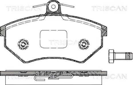 Комплект тормозных колодок VW PASSAT, SEAT CORDOBA, SEAT AROSA, TRISCAN (811010975) Performance Комплект тормозных колодок VW PASSAT, SEAT CORDOBA, SEAT AROSA, TRISCAN (811010975) Performance