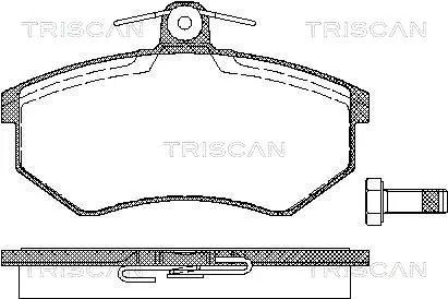 Комплект тормозных колодок VW CORRADO, SEAT IBIZA, AUDI COUPE, TRISCAN (811029934)
