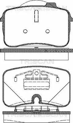 Комплект гальмівних колодок AUDI 200, AUDI V8, AUDI 100, TRISCAN (811029003)