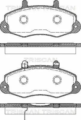 Комплект гальмівних колодок FORD TRANSIT, TRISCAN (811016009)