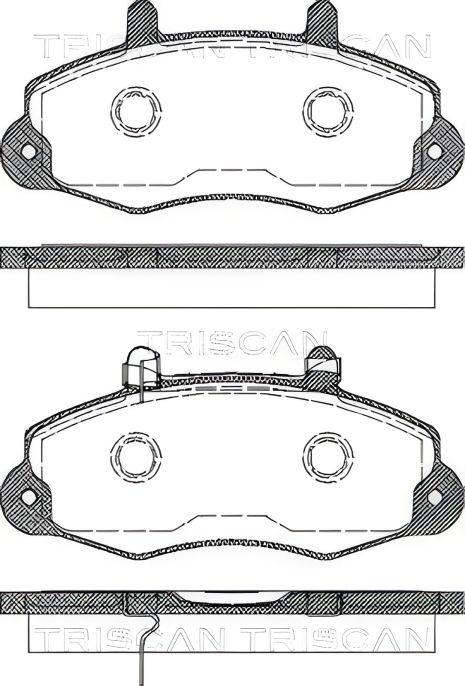 Гальмівних колодок комплект FORD TRANSIT, TRISCAN (811016009)