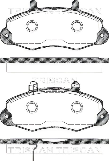 Набор тормозных колодок FORD TRANSIT, TRISCAN (811016009)