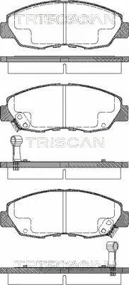 Комплект гальмівних колодок HONDA ACCORD, TRISCAN (811040972)