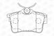 Комплект тормозных колодок PEUGEOT PARTNER, CITROËN BERLINGO, PEUGEOT 308, CHAMPION (573289CH)