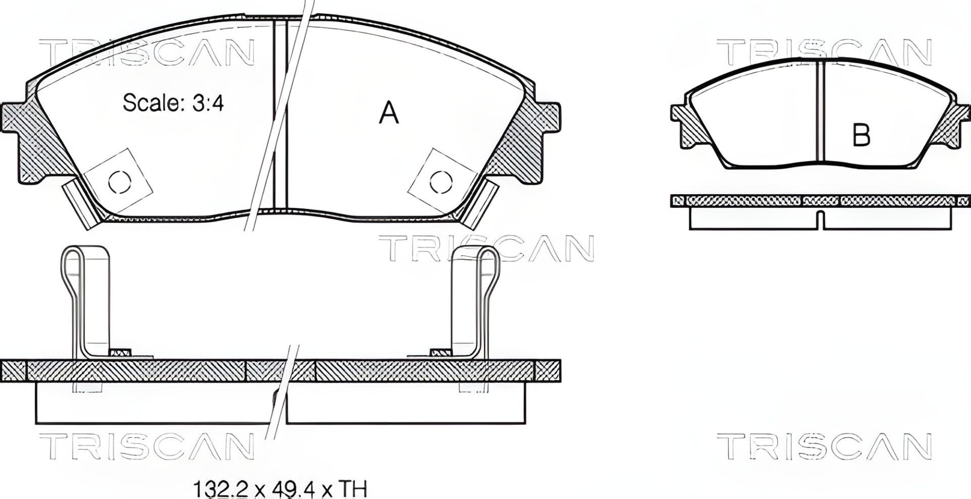 Комплект гальмівних колодок HONDA CONCERTO, HONDA CIVIC, HONDA PRELUDE, TRISCAN (811040885) Комплект гальмівних колодок HONDA CONCERTO, HONDA CIVIC, HONDA PRELUDE, TRISCAN (811040885)
