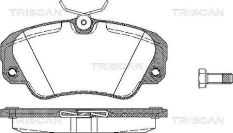 Комплект тормозных колодок OPEL OMEGA, OPEL SENATOR, TRISCAN (811024005)