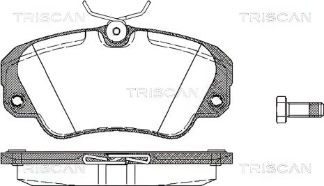 Комплект колодок тормозов OPEL OMEGA, SENATOR, TRISCAN (811024005) Комплект колодок тормозов OPEL OMEGA, SENATOR, TRISCAN (811024005)