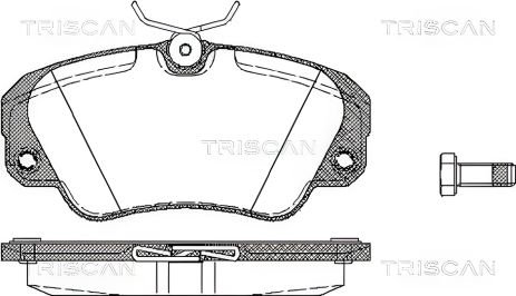 Комплект колодок тормозов OPEL OMEGA, SENATOR, TRISCAN (811024005)