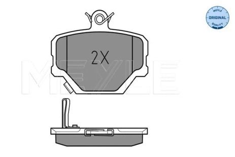 Комплект гальмівних колодок SMART FORTWO, SMART ROADSTER, SMART CITY-COUPE, MEYLE (0252199915)