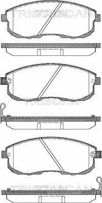 Комплект тормозных колодок INFINITI G, NISSAN TEANA, NISSAN MAXIMA, TRISCAN (811014013)