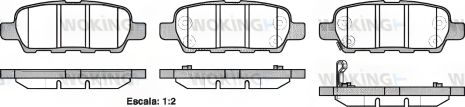 Гальмівні колодки INFINITI JX, RENAULT KOLEOS, NISSAN JUKE, WOKING (P976321) Гальмівні колодки INFINITI JX, RENAULT KOLEOS, NISSAN JUKE, WOKING (P976321)