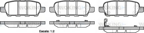 Гальмівні колодки INFINITI JX, RENAULT KOLEOS, NISSAN JUKE, WOKING (P976321) Гальмівні колодки INFINITI JX, RENAULT KOLEOS, NISSAN JUKE, WOKING (P976321)