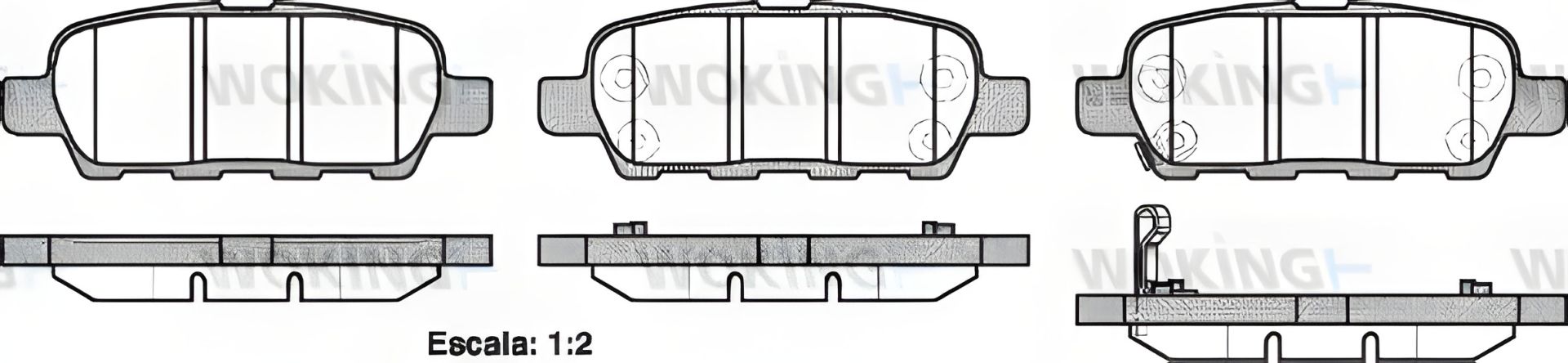 Гальмівні колодки INFINITI JX, RENAULT KOLEOS, NISSAN JUKE, WOKING (P976321) Гальмівні колодки INFINITI JX, RENAULT KOLEOS, NISSAN JUKE, WOKING (P976321)