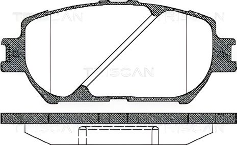 Гальмівні колодки для TOYOTA CAMRY, TRISCAN (811013056)