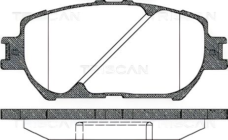 Гальмівні колодки для TOYOTA CAMRY, TRISCAN (811013056)