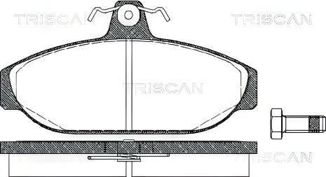 Комплект гальмівних колодок VOLVO 940, VOLVO 740, VOLVO 760, TRISCAN (811027150) Комплект гальмівних колодок VOLVO 940, VOLVO 740, VOLVO 760, TRISCAN (811027150)