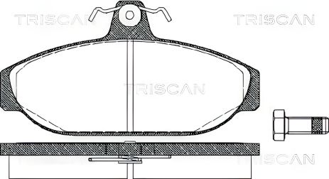 Комплект гальмівних колодок VOLVO 940, VOLVO 740, VOLVO 760, TRISCAN (811027150) Комплект гальмівних колодок VOLVO 940, VOLVO 740, VOLVO 760, TRISCAN (811027150)