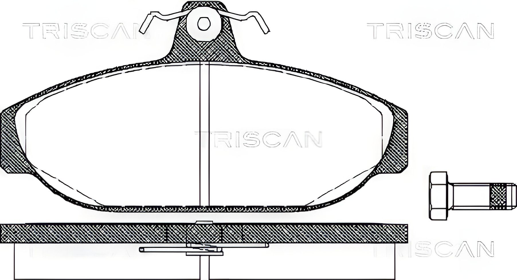 Комплект гальмівних колодок VOLVO 940, VOLVO 740, VOLVO 760, TRISCAN (811027150) Комплект гальмівних колодок VOLVO 940, VOLVO 740, VOLVO 760, TRISCAN (811027150)