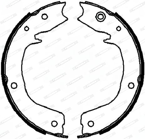 Колодки гальма стоянки для MITSUBISHI PAJERO, FERODO (FSB4027)