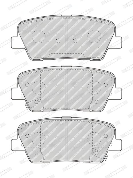 Комплект гальмівних колодок SSANGYONG MUSSO, KIA SORENTO, HYUNDAI GRAND, FERODO (FDB4391), якісний Комплект гальмівних колодок SSANGYONG MUSSO, KIA SORENTO, HYUNDAI GRAND, FERODO (FDB4391), якісний