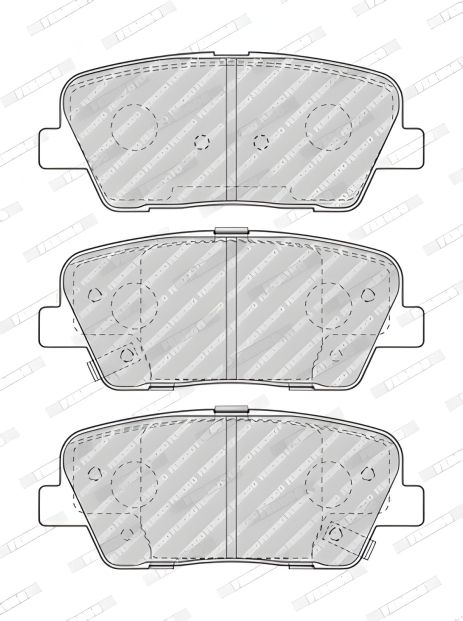 Комплект гальмівних колодок SSANGYONG MUSSO, KIA SORENTO, HYUNDAI GRAND, FERODO (FDB4391), якісний Комплект гальмівних колодок SSANGYONG MUSSO, KIA SORENTO, HYUNDAI GRAND, FERODO (FDB4391), якісний