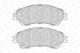 Гальмівних колодок комплект SUZUKI S-CROSS, SUZUKI VITARA, SUZUKI SX4, FERODO (FDB4884)